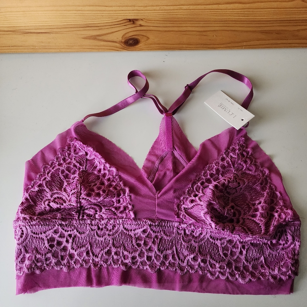 I Lumie Lace Bralette Size XL New with Tag